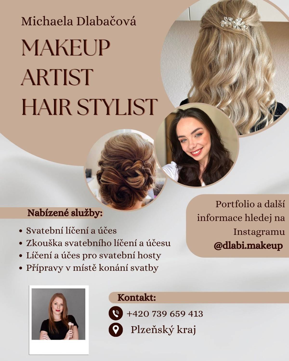 Michaela Dlabačová makeup artist